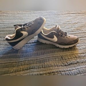 NIKE LUNARFLY SHOES BLACK GRAY & SILVER